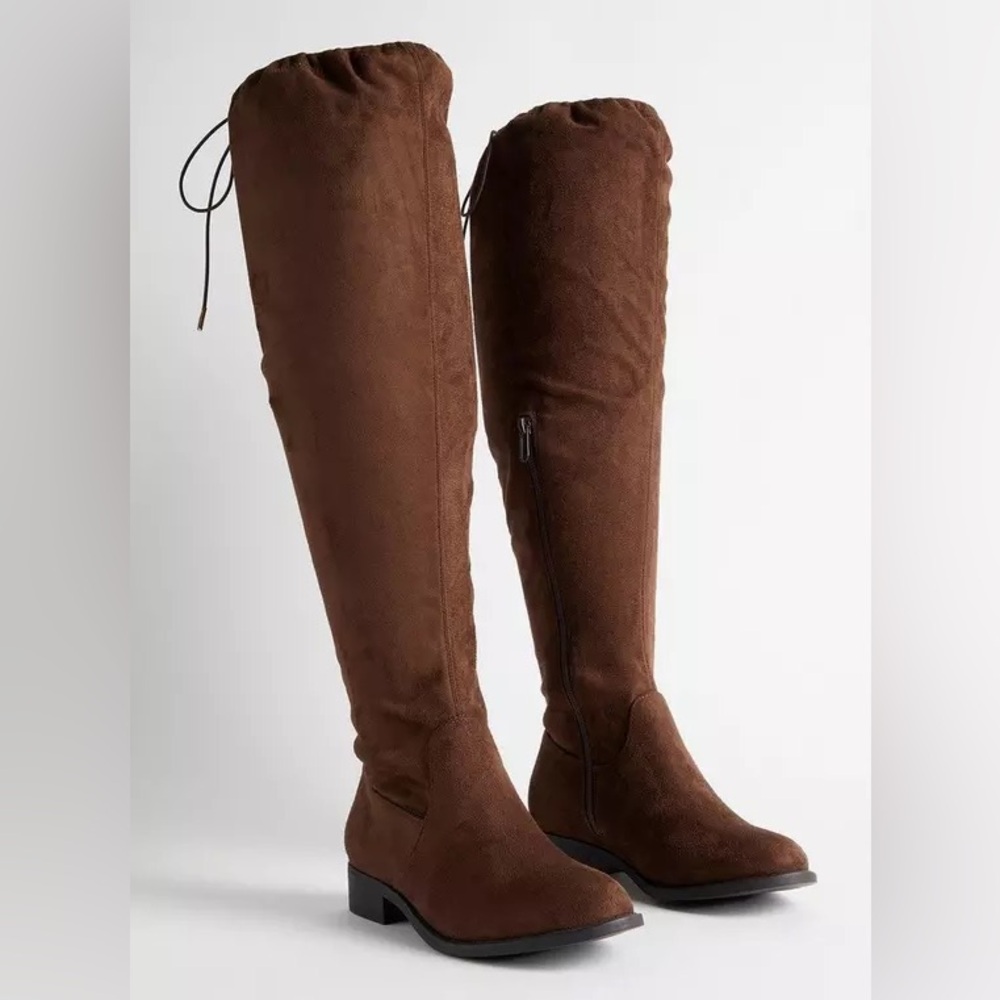 Torrid Brown Suede Over-the-Knee Boots
